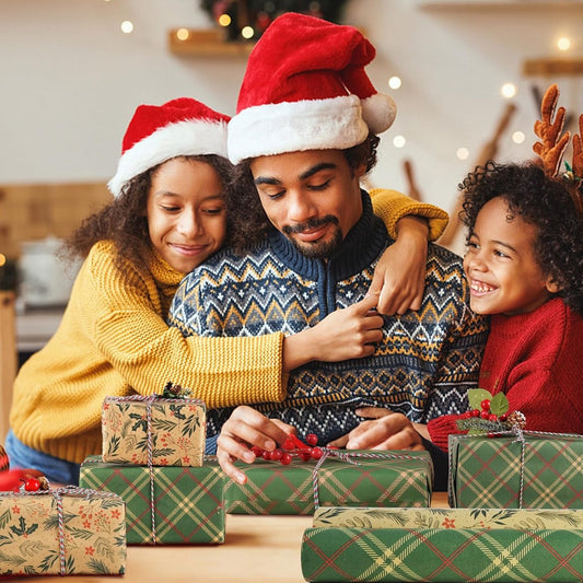 Wrapping paper - Christmas wrapping paper - Christmas gift paper - Wrapping paper with figures - 43 x 300cm - V1188-MS101-02279-1