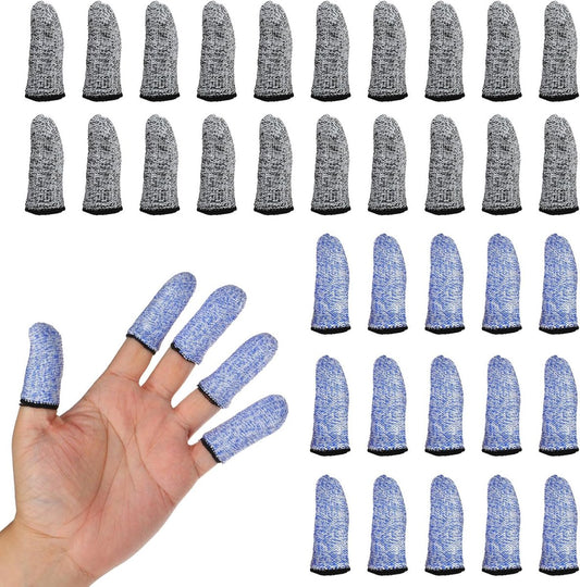 Finger Protectors - 40 Pieces - Cut-Resistant Thimbles - Finger Condoms - Thimbles - Reusable Finger V1188-MS101-02282-1