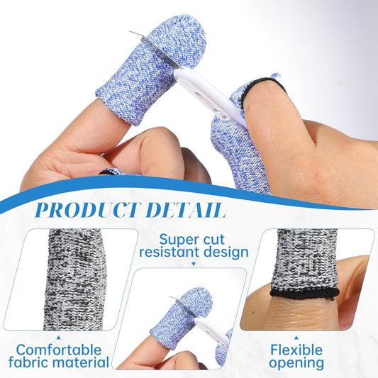 Finger Protectors - 40 Pieces - Cut-Resistant Thimbles - Finger Condoms - Thimbles - Reusable Finger V1188-MS101-02282-1