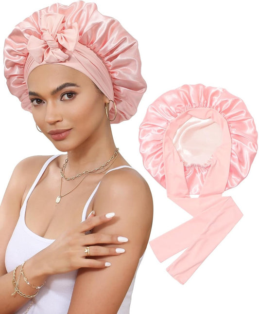 Satin Bonnet - Satin Bonnet - Satin Sleep Cap - Hairnets - Hair Cap - Sleep Cap - Satin Bonnet - Adjustable V1188-MS101-02293-1