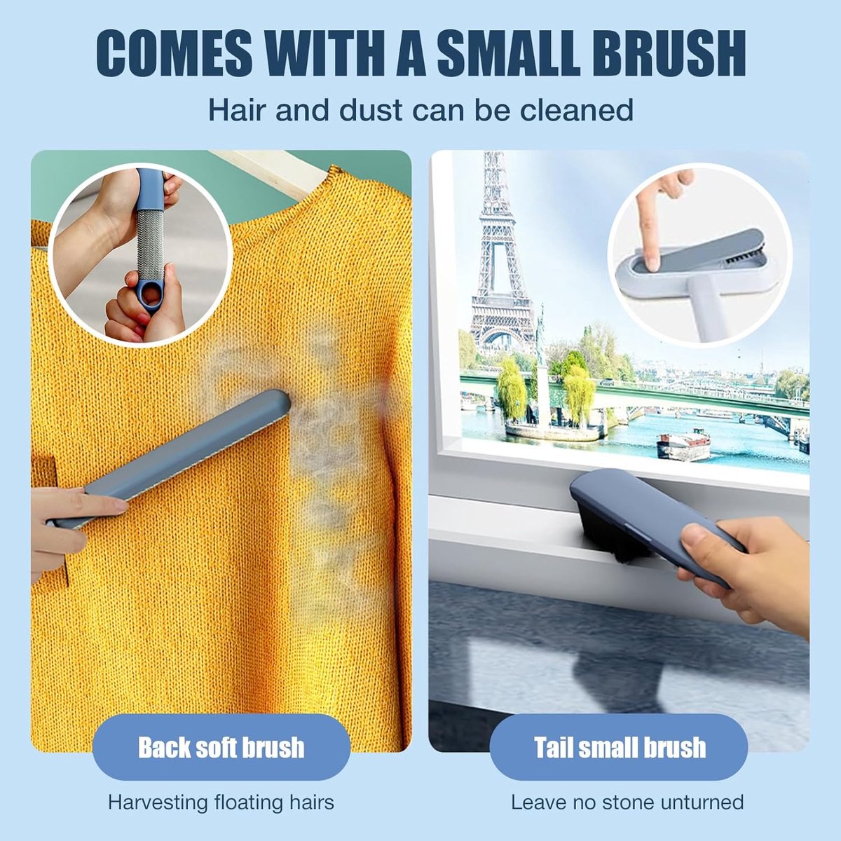 Pet Hair Remover 4 in 1 - 45x18cm - Reusable - Long handle V1188-MS101-02295-1