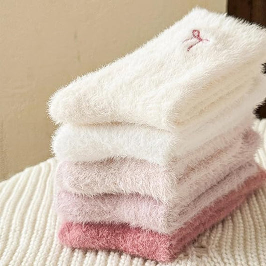 pairs - House socks - Women's house socks - Warm winter socks - Plush socks - Non-slip socks - Fluffy socks - V1188-MS101-02304-1