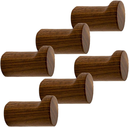 pieces - 3.5*3.5*5 cm - hook - wooden wall hooks - wall-mountable wooden hooks - sturdy clothes hook - V1188-MS101-02308-1