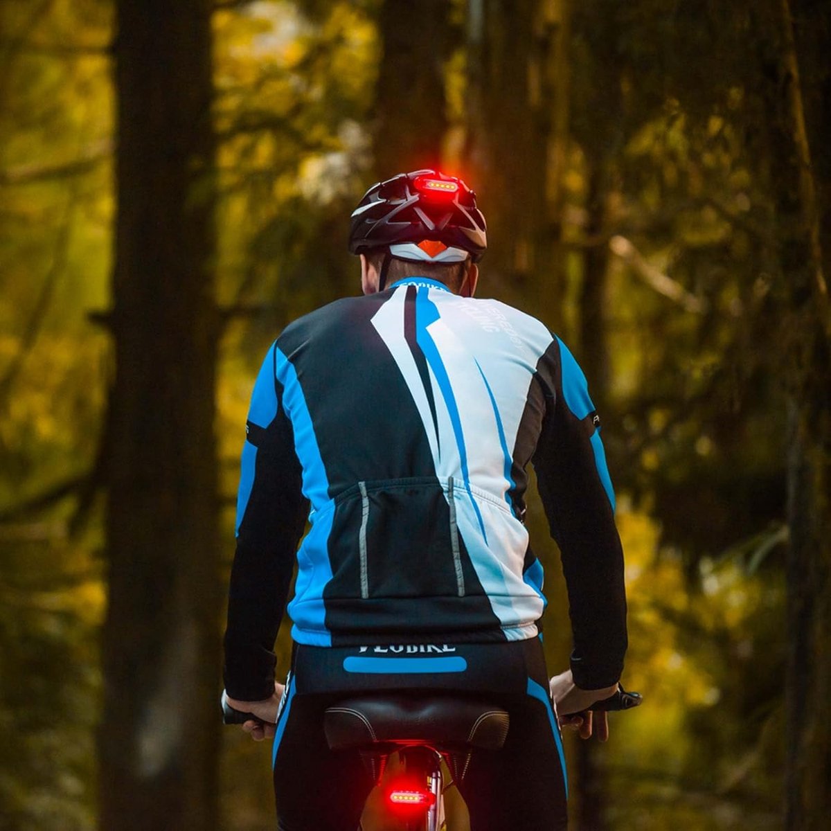 2-Piece Bicycle Light - Bicycle Rear Light - Bicycle Rear Lights - Front Light & Rear Light - USB V1188-MS101-02321-1