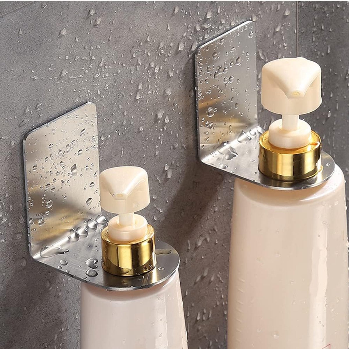 Pieces Wall-Mounted Soap Dispenser - Wall-Mounted Soap Dispenser - Hand Pump Holder - Wall-Mounted Shampoo V1188-MS101-02324-1