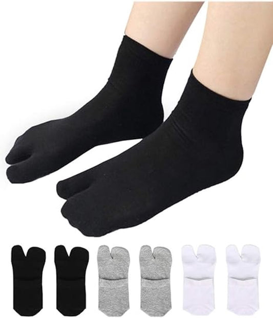 3 pairs - Tabi socks - Tabi Sock Set - Tabi Athletic Socks - Sandal socks - Big toe sock - Slipper socks - V1188-MS101-02349-1