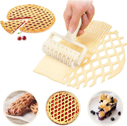 Dough cutter - Grid roller - Grid cutter - Grid cutter for rolling pins - Grid dough knife - roller cutter - V1188-MS101-02350-1