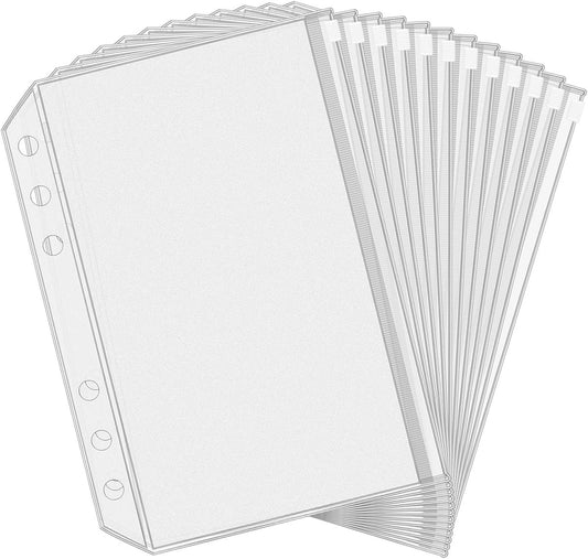 A5 (21x14.9cm) Binder Bags - 12 Pieces - Money Folders with Closure - 6 Holes Budget Cash Envelopes for V1188-MS101-02353-1