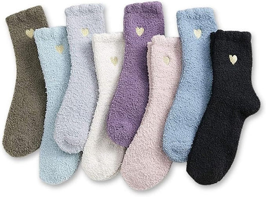 Pairs - socks - Warm Fuzzy Fleece Socks - Women's House Socks - Warm Winter Socks - Fluffy Socks - Sleep V1188-MS101-02354-1