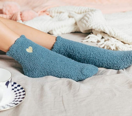 Pairs - socks - Warm Fuzzy Fleece Socks - Women's House Socks - Warm Winter Socks - Fluffy Socks - Sleep V1188-MS101-02354-1