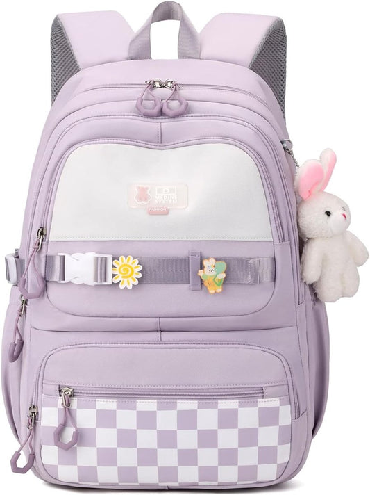 Backpack - Waterproof backpack for girls - laptop sleeve - Rucksack - laptop bag - Girl's Backpack - School V1188-MS101-02361-1