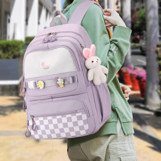 Backpack - Waterproof backpack for girls - laptop sleeve - Rucksack - laptop bag - Girl's Backpack - School V1188-MS101-02361-1