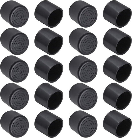 20 pieces - Chair Leg Caps - 22*22*25mm - furniture leg covers - Round rubber furniture leg protectors - V1188-MS101-02366-1
