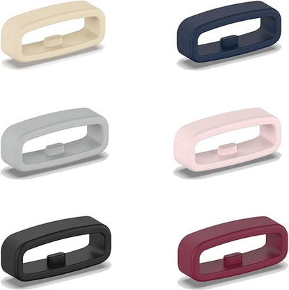 6x Watch strap loop - Safety ring holder - Anti-slip silicone ring - Suitable for 20mm Smartwatch Strap V1188-MS101-02367-1