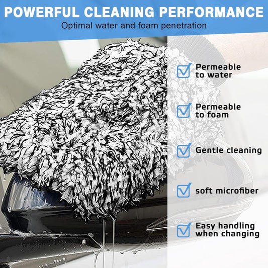 Rim Brush - Car Wheel Brush with Car Wash Glove - Microfiber Rim Brush - Tire Brush - Wheel Brush - Rim V1188-MS101-02378-1