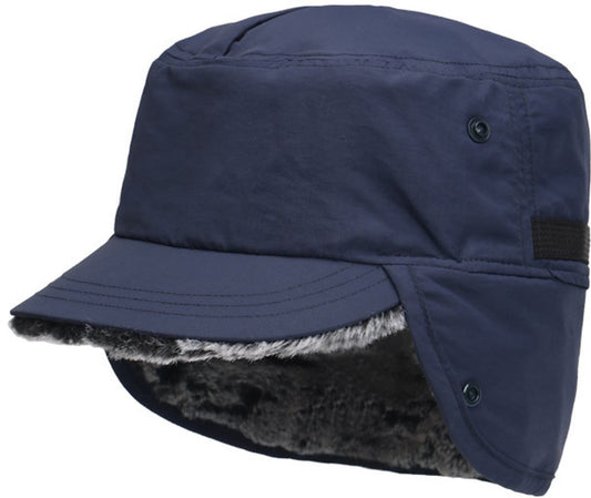 Beanie - Winter hat - Men's winter hat - Winter ear flap hat - with visor - with ear flaps - Ski hat - Cold V1188-MS101-02380-1