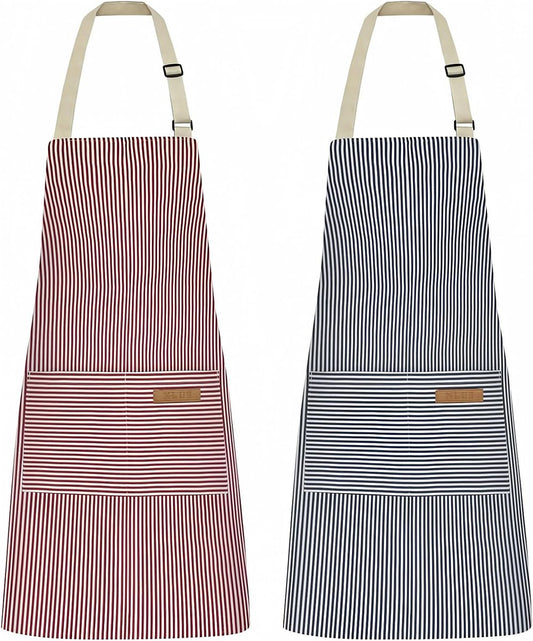 Kitchen Apron - 2 Pieces - Professional Cooking Apron - for Ladies and Gentlemen - Catering Apron - Easily V1188-MS101-02390-1