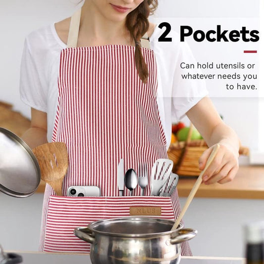 Kitchen Apron - 2 Pieces - Professional Cooking Apron - for Ladies and Gentlemen - Catering Apron - Easily V1188-MS101-02390-1