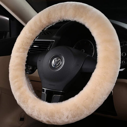 Plush Steering Wheel Cover - Car Steering Wheel Cover Plush - Car Steering Wheel Cover Set - Winter Steering V1188-MS101-02391-1