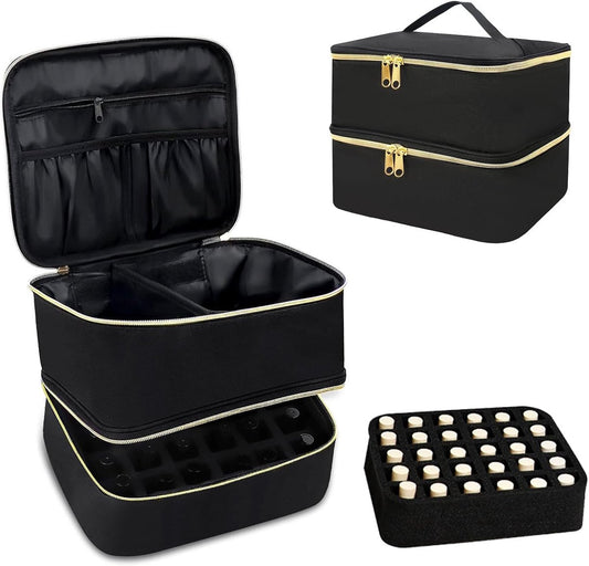 Nail polish storage - Nail polish case - Beauty case - Nail case bag - Nail stylist bag - Nail polish V1188-MS101-02412-1