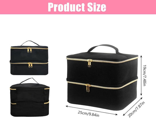 Nail polish storage - Nail polish case - Beauty case - Nail case bag - Nail stylist bag - Nail polish V1188-MS101-02412-1