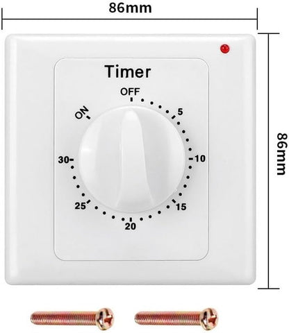 Countdown Switch - 30 minutes - Countdown timer switch - Mechanical countdown timer socket - time switch - V1188-MS101-02426-1