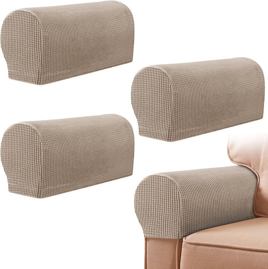 4 Pieces - Armrest Protection Covers - Protective Cover - Elastic Sofa Cover - Sofa Armrest Cover - Gloves V1188-MS101-02439-1