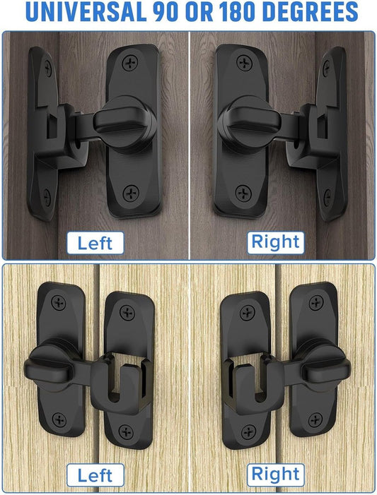 pieces - 90/180 degrees - sliding door lock - privacy protection - security sliding door lock - small gate V1188-MS101-02441-1