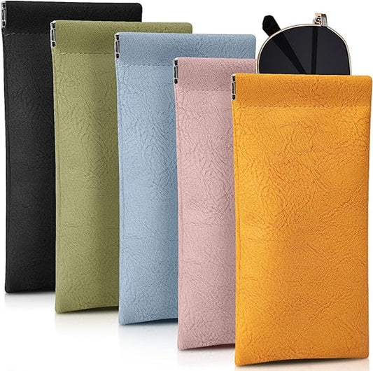 Glasses Bag - 5 pieces - Sunglasses storage case for men and women - Glasses storage bag with automatic V1188-MS101-02443-1