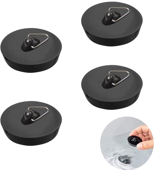 Universal Bath Stopper 4 Pieces - Sink Cap - Drain Stopper - Sink Plug - Plug Stopper - Universal Sink V1188-MS101-02445-1