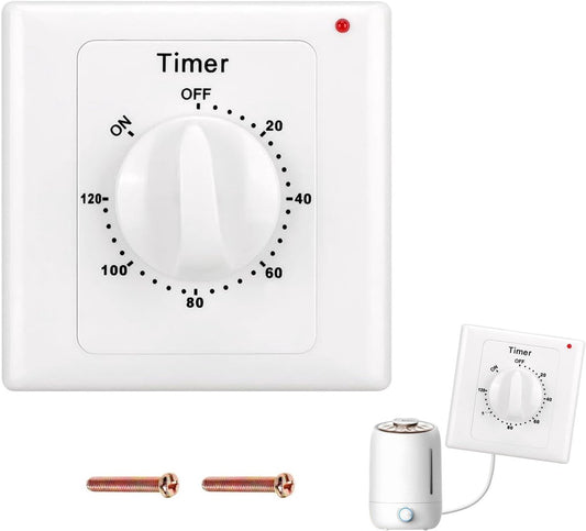 Countdown Switch - 120 minutes - Countdown timer switch - Mechanical countdown timer socket - time switch - V1188-MS101-02451-1