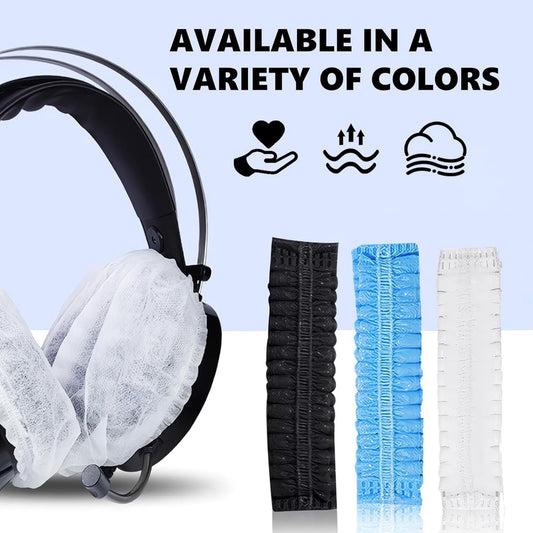Elastic Headphone Hygiene Cases - 100 pieces - non-woven fabric headphone covers - replacement headphone V1188-MS101-02460-1