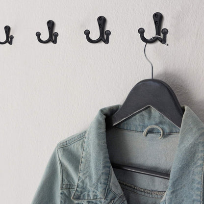 6 pieces - 54*49mm - Hook - Clothes hook - Retro double coat hooks - Wall hook - Metal hook - Universal hooks V1188-MS101-02464-1