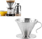 Pour Over Coffee Dripper - Stainless Steel Metal - Reusable - Cone Coffee Filter - Slow Brew Accessories for V1188-MS101-02479-1