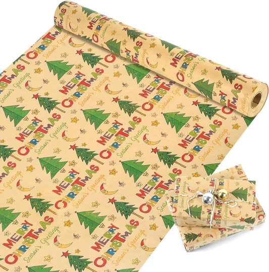 Wrapping paper - Christmas wrapping paper - Christmas gift paper - Wrapping paper with figures - 43 x 300cm - V1188-MS101-02485-1