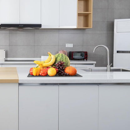 Two-piece sink mat - rubber sink mat - sink protector - sink mat - backsplash - sink protection - drain mat - V1188-MS101-02487-1