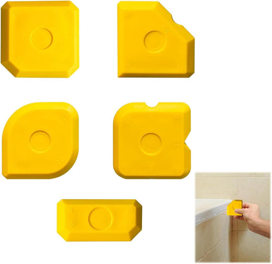 5 pieces - Seam tools - Silicone seam tools - Silicone sealant tool - Silicone tool set - Caulking spatula V1188-MS101-02492-1