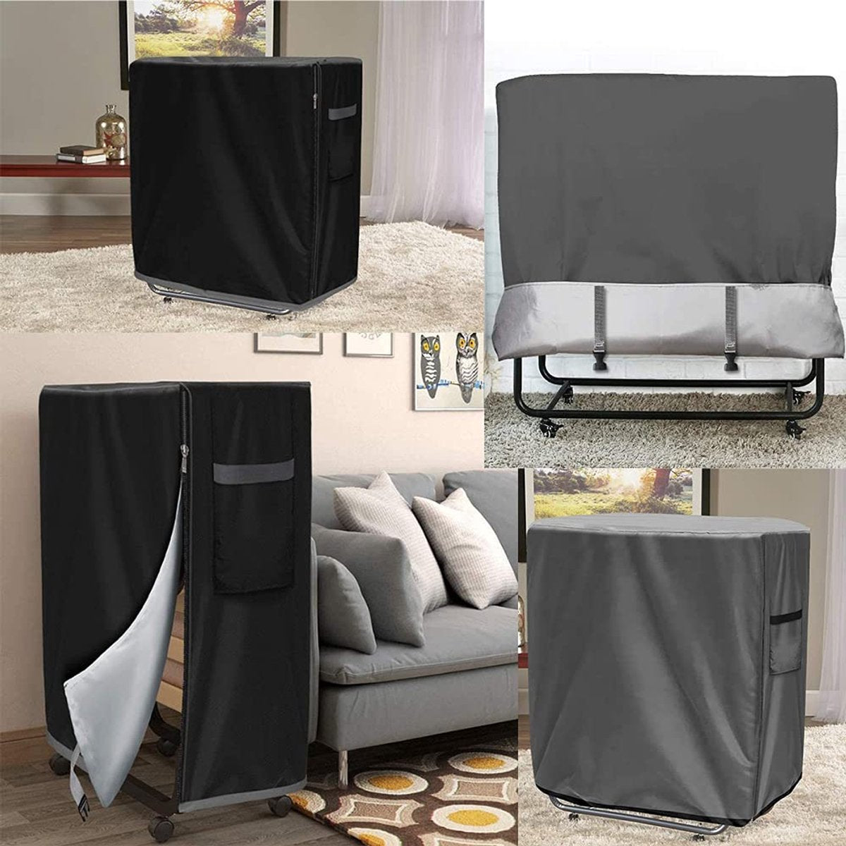 Foldable bed cover - waterproof - 1 piece - 99 x 38 x 114 cm V1188-MS101-02495-1