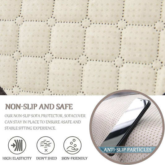 Sofa Cover - 3-Piece Set - Sofa Armrest Cover - Cushion Armrest Pad - Armchair Cover with Pockets - Sofa V1188-MS101-02523-1