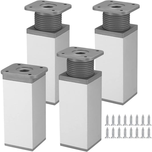 4 pieces - Furniture legs - 10 cm - Adjustable furniture feet - Adjustable table legs - sofa feet - bed feet V1188-MS101-02524-1