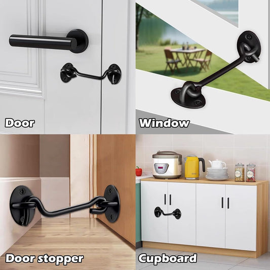 pieces - Wind hook - 3 inch - Wind hooks - Door hinges - Door bolt - Hinge - barn door hook - hook and eye V1188-MS101-02527-1