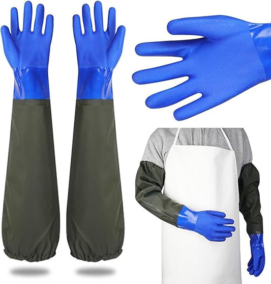 Long rubber gloves - Gloves - Waterproof gloves - Pond gloves - Car wash gloves - Clothing gloves - Care V1188-MS101-02534-1