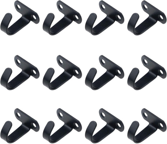 12 Pieces - Ceiling Hook Mounting - Stainless Steel Coat Hook - Under the Shelf - Top Mount Towel Hooks - V1188-MS101-02536-1