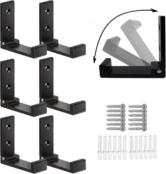 6 pieces - Foldable wall hooks - 6.7*7.5*2.5 cm - Clothes hook - concealable clothes hooks - heavy-duty wall V1188-MS101-02538-1