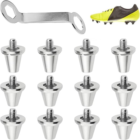 12 pieces - football studs - replacement metal football studs - 8 11mm and 4 13mm football studs - with tools V1188-MS101-02544-1