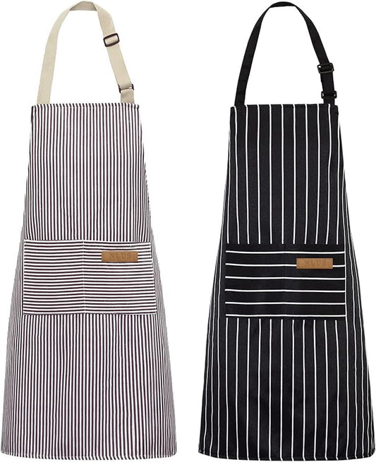Kitchen Apron - 2 Pieces - Professional Cooking Apron - for Ladies and Gentlemen - Catering Apron - Easily V1188-MS101-02554-1