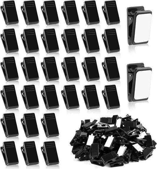 60 pieces - 1.3*2.6 cm - PP clip - self-adhesive spring clips - acrylic glue clips - self-adhesive plastic V1188-MS101-02560-1