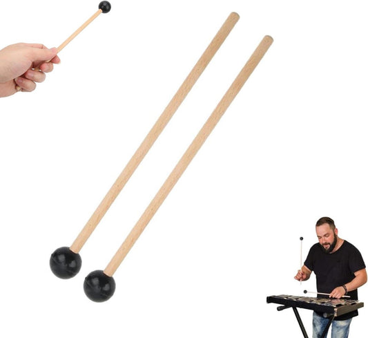 1 pair - Drumsticks - Mallets Sticks - Mallets - Wooden xylophone sticks - - hollow drumsticks - wooden V1188-MS101-02566-1