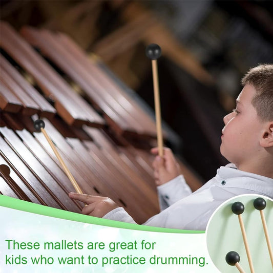 1 pair - Drumsticks - Mallets Sticks - Mallets - Wooden xylophone sticks - - hollow drumsticks - wooden V1188-MS101-02566-1