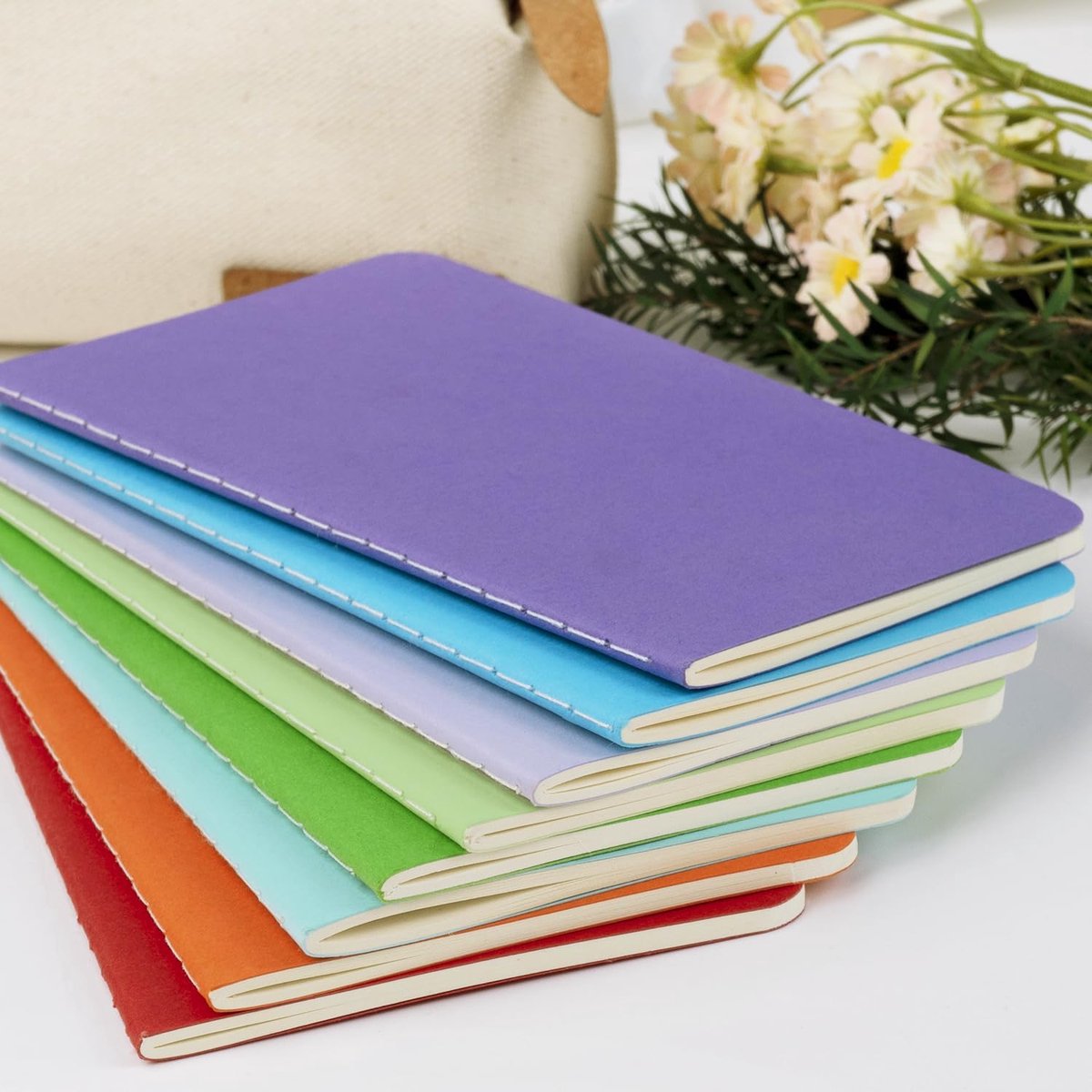 notebooks - 22 pieces - Notebook - Lined A6 size notebooks - Lined school notebook - Lined paper - A6 size - V1188-MS101-02569-1
